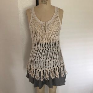 BRAND NEW! Fringe Sweater Tank